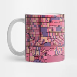 Aurora Map Pattern in Purple & Pink Mug